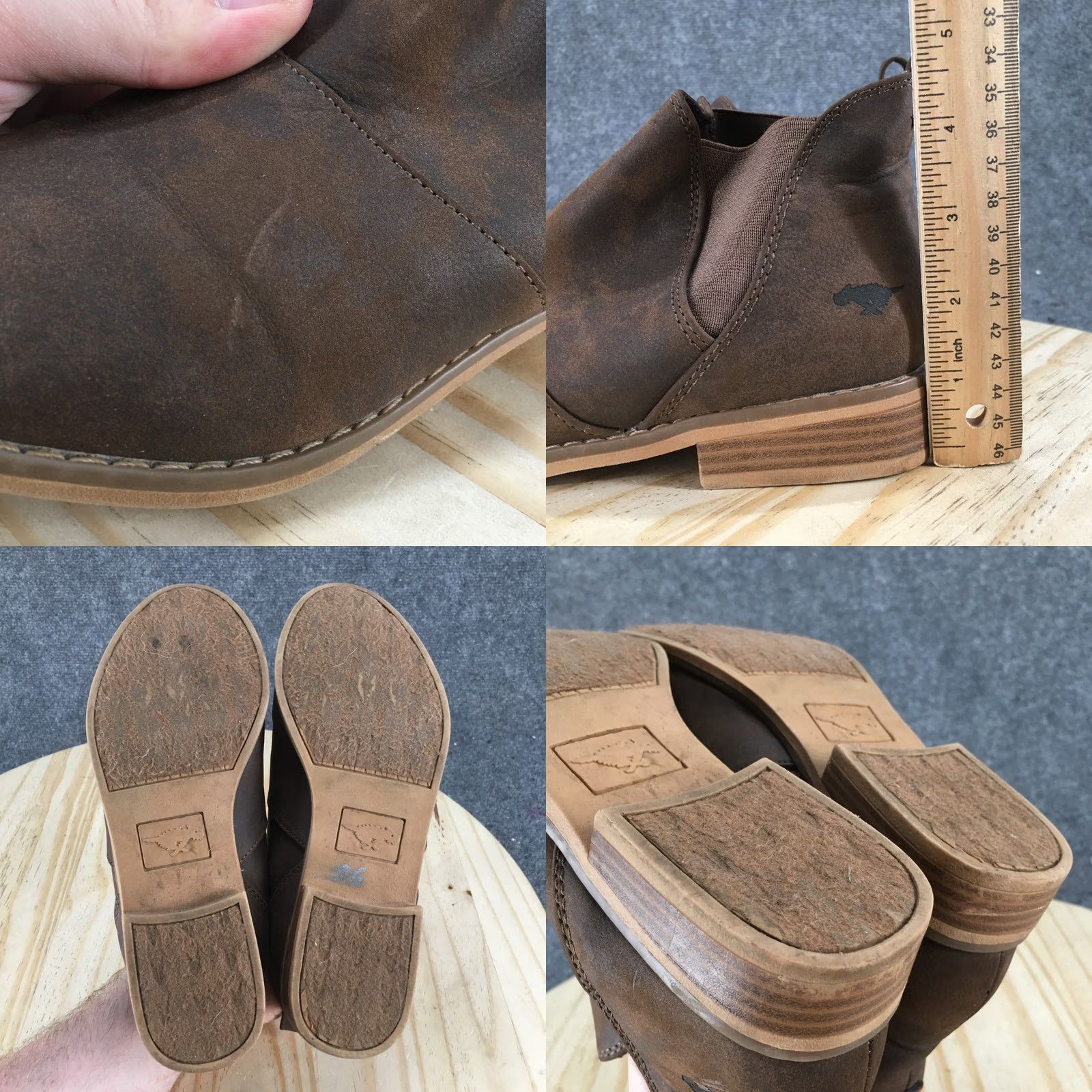 Vintage Rocket Dog Maylon Boots Womens 8.5 Casual Chelsea Ankle Boot Brown Faux Leather Boots Size US 9 / IT 39 - 9 Thumbnail
