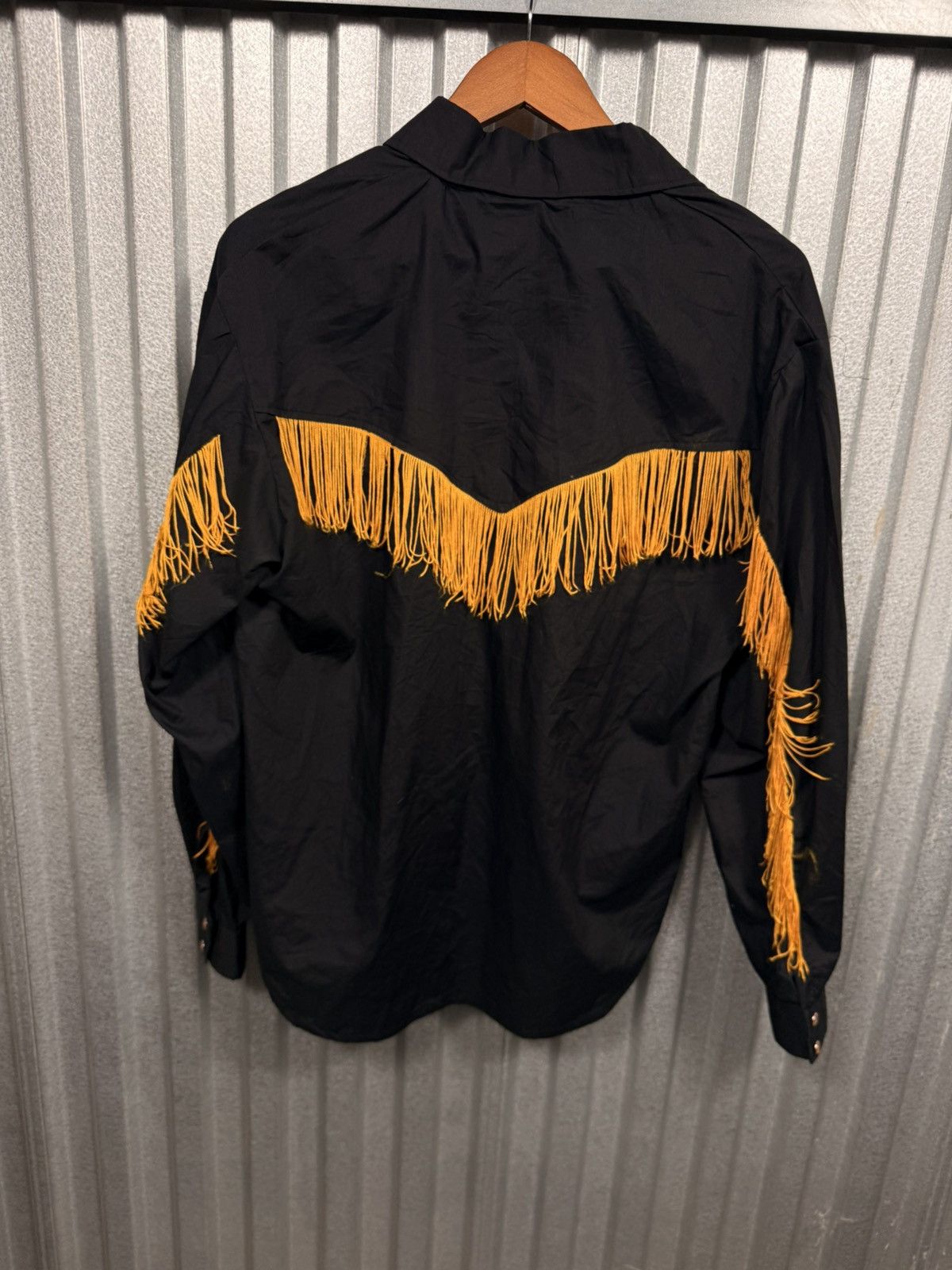 Other Insane Vintage Western Fringe Pearl Snap Button Cowboy Shirt Size US M / EU 48-50 / 2 - 14 Thumbnail