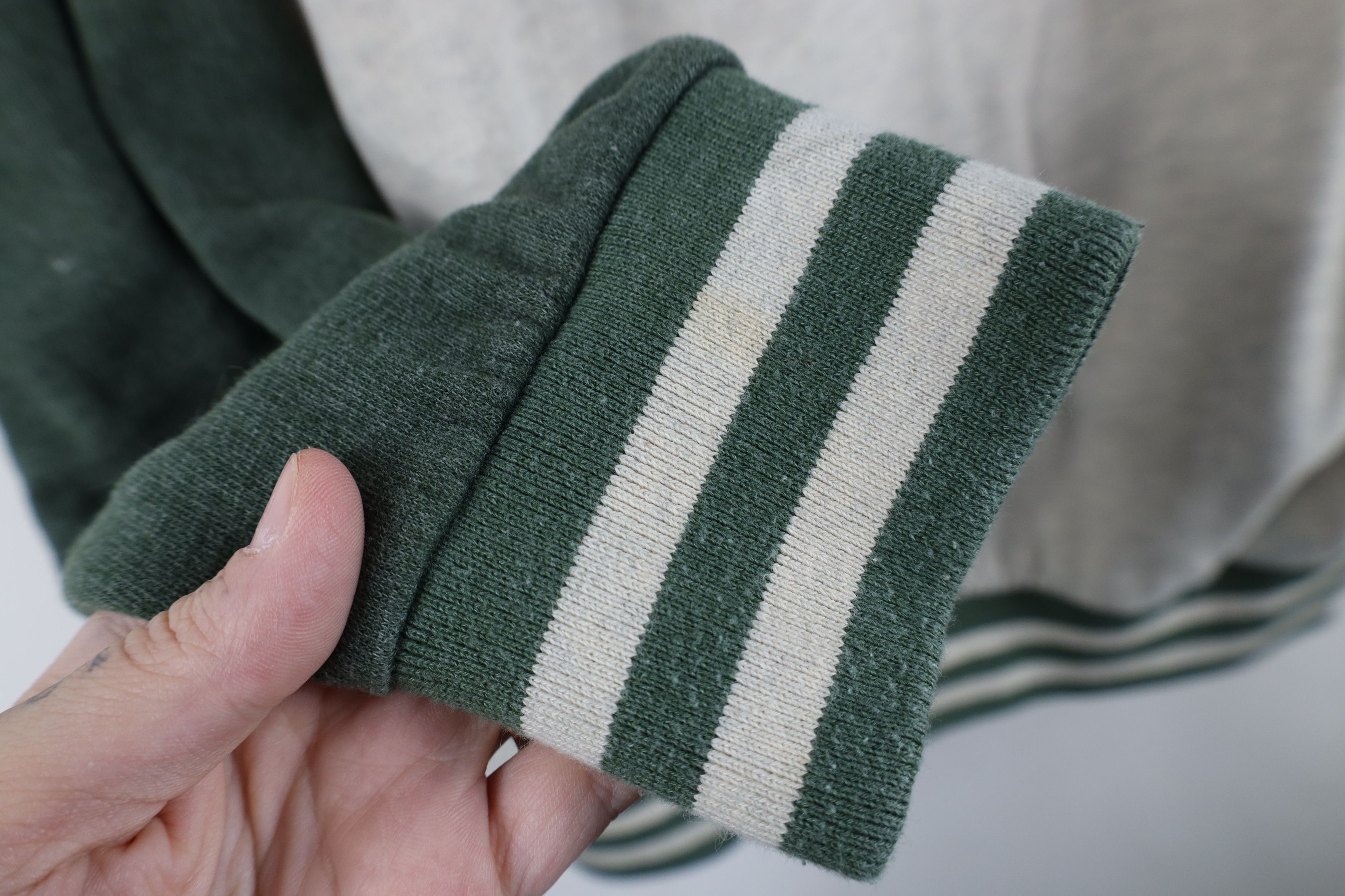 Vintage Retro Spell Out Michigan State University Raglan Sweatshirt Size XL / US 12-14 / IT 48-50 - 8 Thumbnail