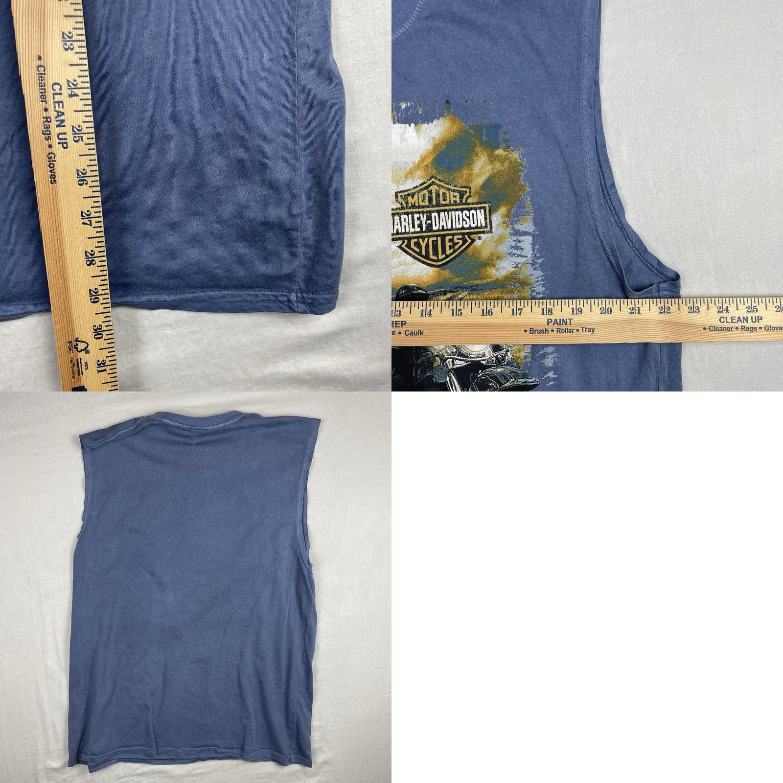 Harley Davidson Harley-Davidson Shirt Mens XL Day Of The Dead Sleeveless Crew Neck Blue Cotton Graphic Print New title: Size US XL / EU 56 / 4 - 8 Thumbnail
