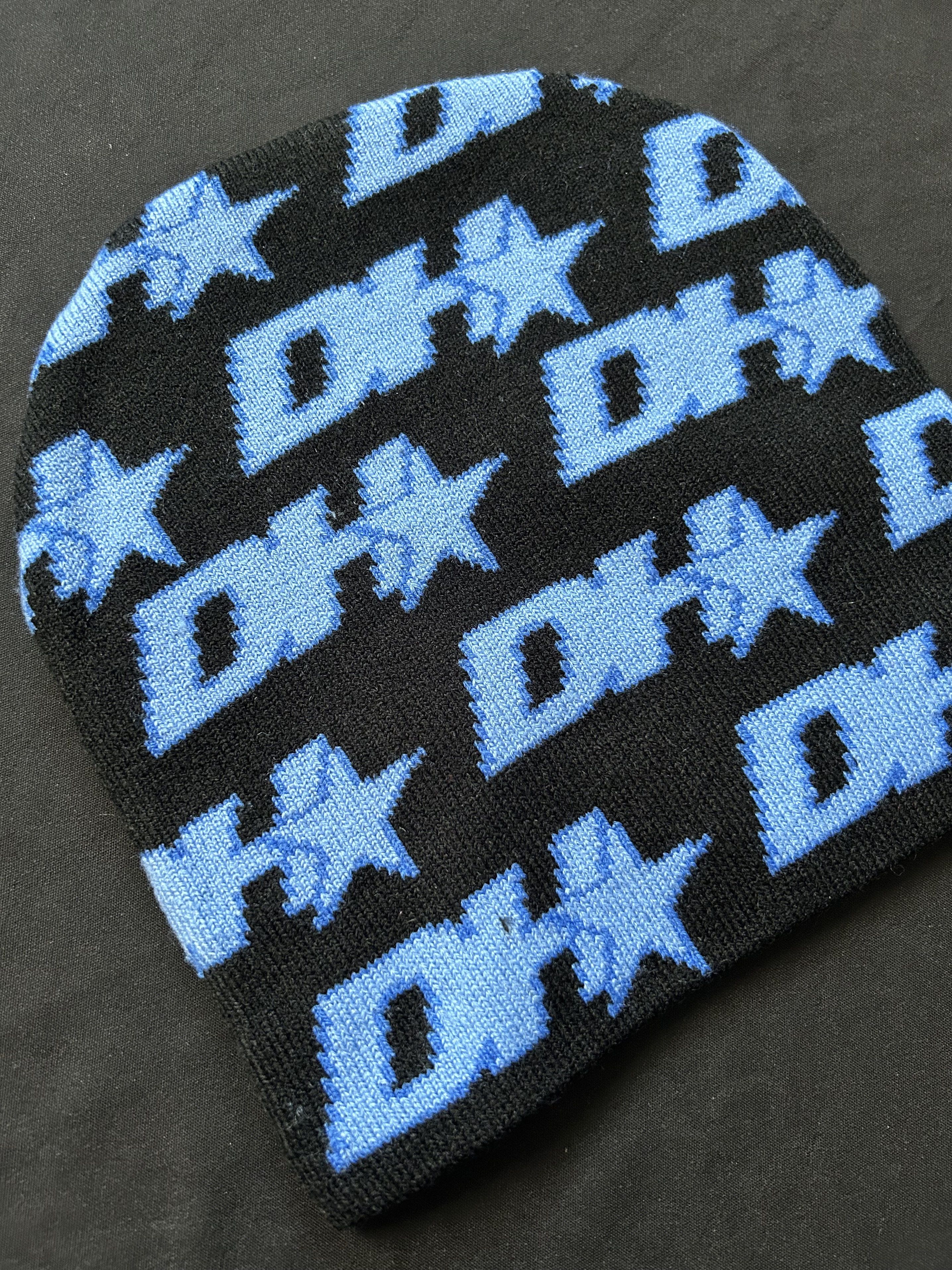 Japanese Brand Design Humans Star Logo No Cuff Knit Beanie Hat Black OS Size ONE SIZE - 4 Thumbnail