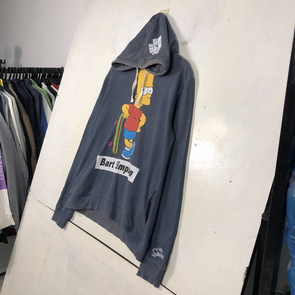 Vintage 📌Vintage Hoodie Pull Over Cartoon Bart Simpsons Big Logo Size US L / EU 52-54 / 3 - 4 Thumbnail