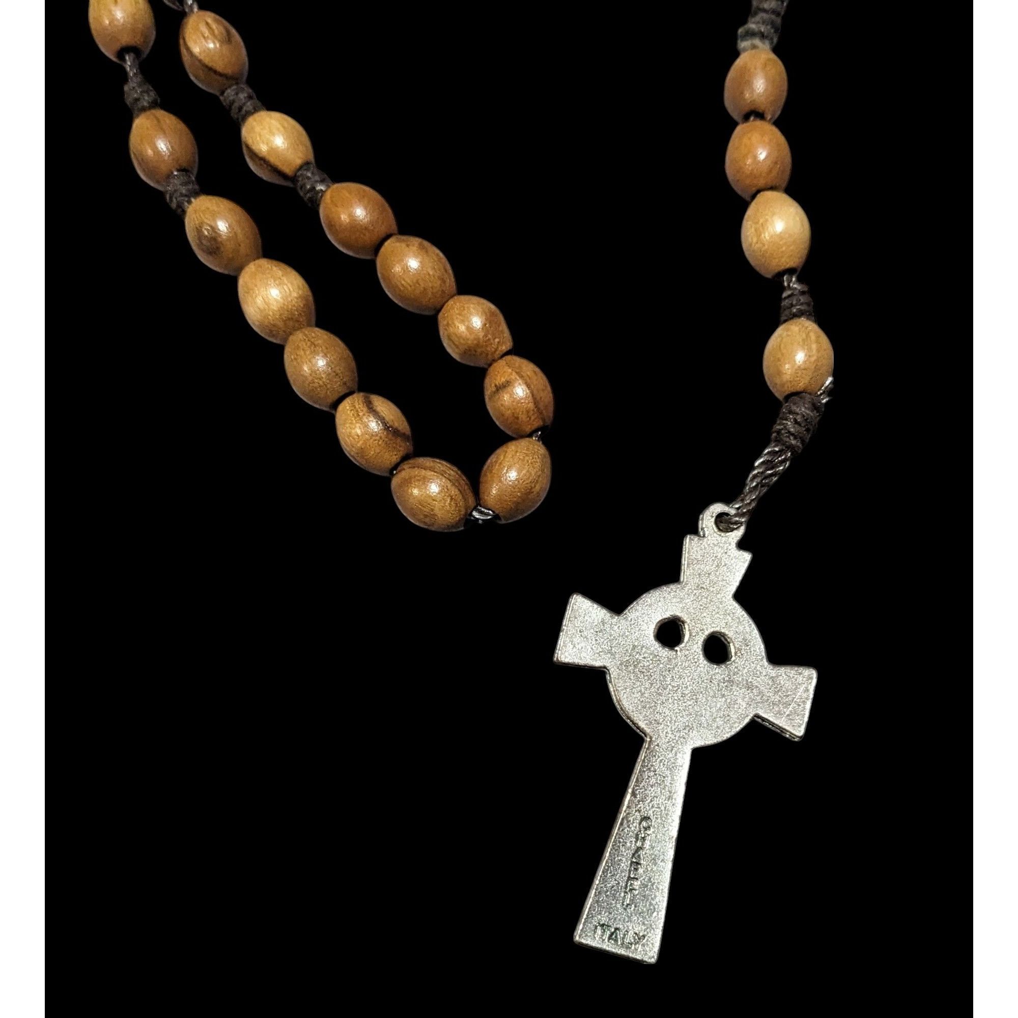 Other Vintage Brown Wood Beaded Rosary Necklace Size ONE SIZE - 3 Thumbnail