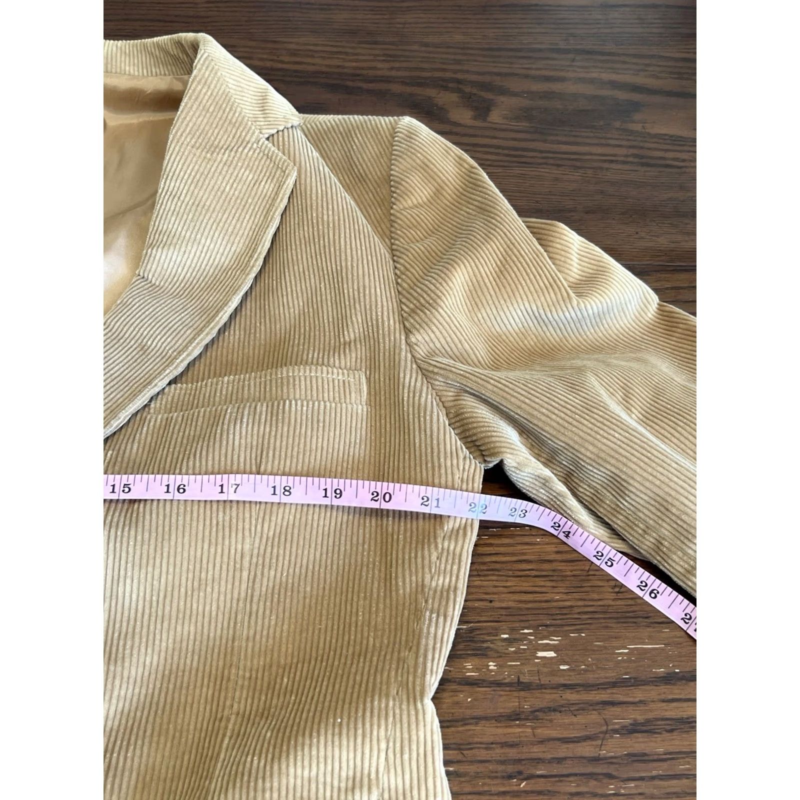 Camel VINTAGE American Fashion Collection Blazer Men’s Long Camel Corduroy 40 Chest, H.I.S Blazer, Corduroy, Vintage, Men, Camel Size 40R - 7 Thumbnail