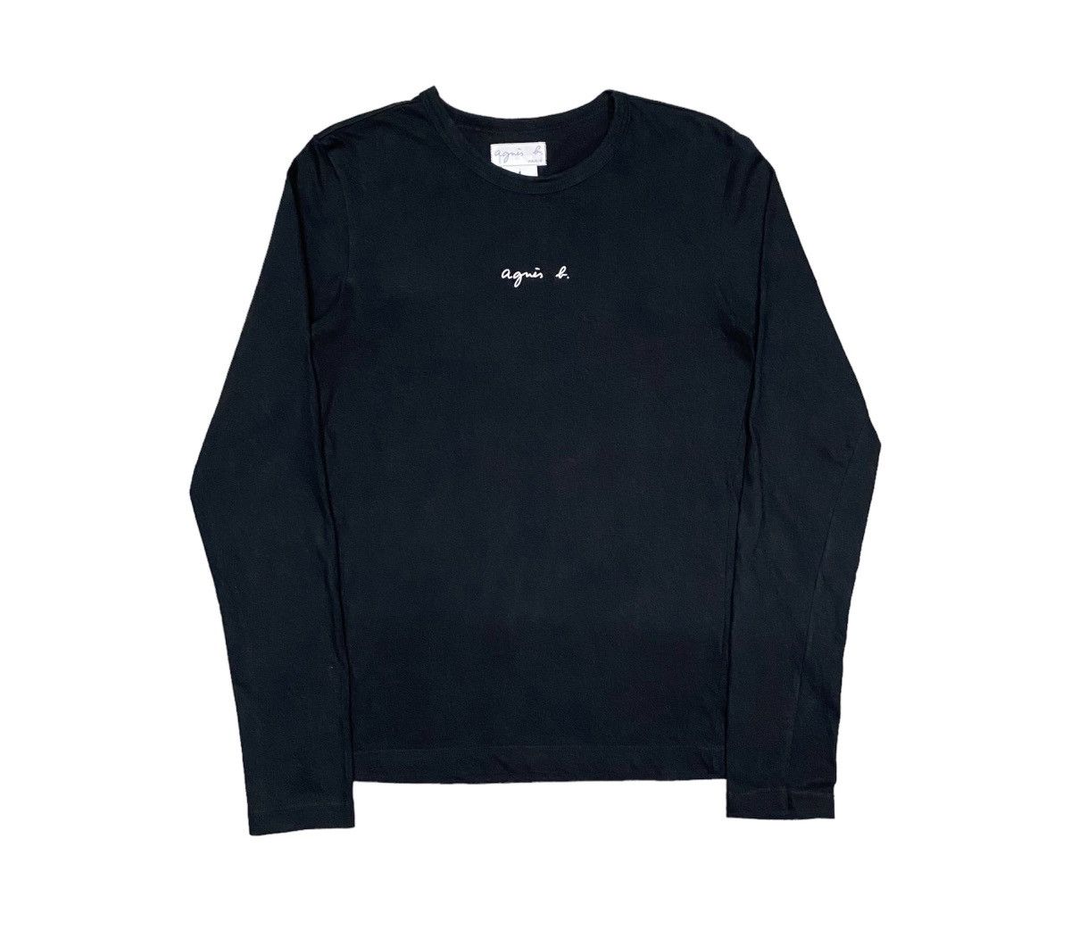 agnes b. Rare Vintage 90's Agnes B Center Logo Longsleeve T Shirt