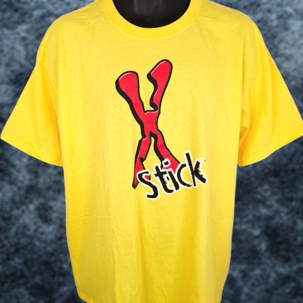 Anvil VINTAGE Anvil T-Shirt Mens XL Yellow Snack Tee Y2K Stick Gum Promo Shirt Size US XL / EU 56 / 4 - 1 Thumbnail