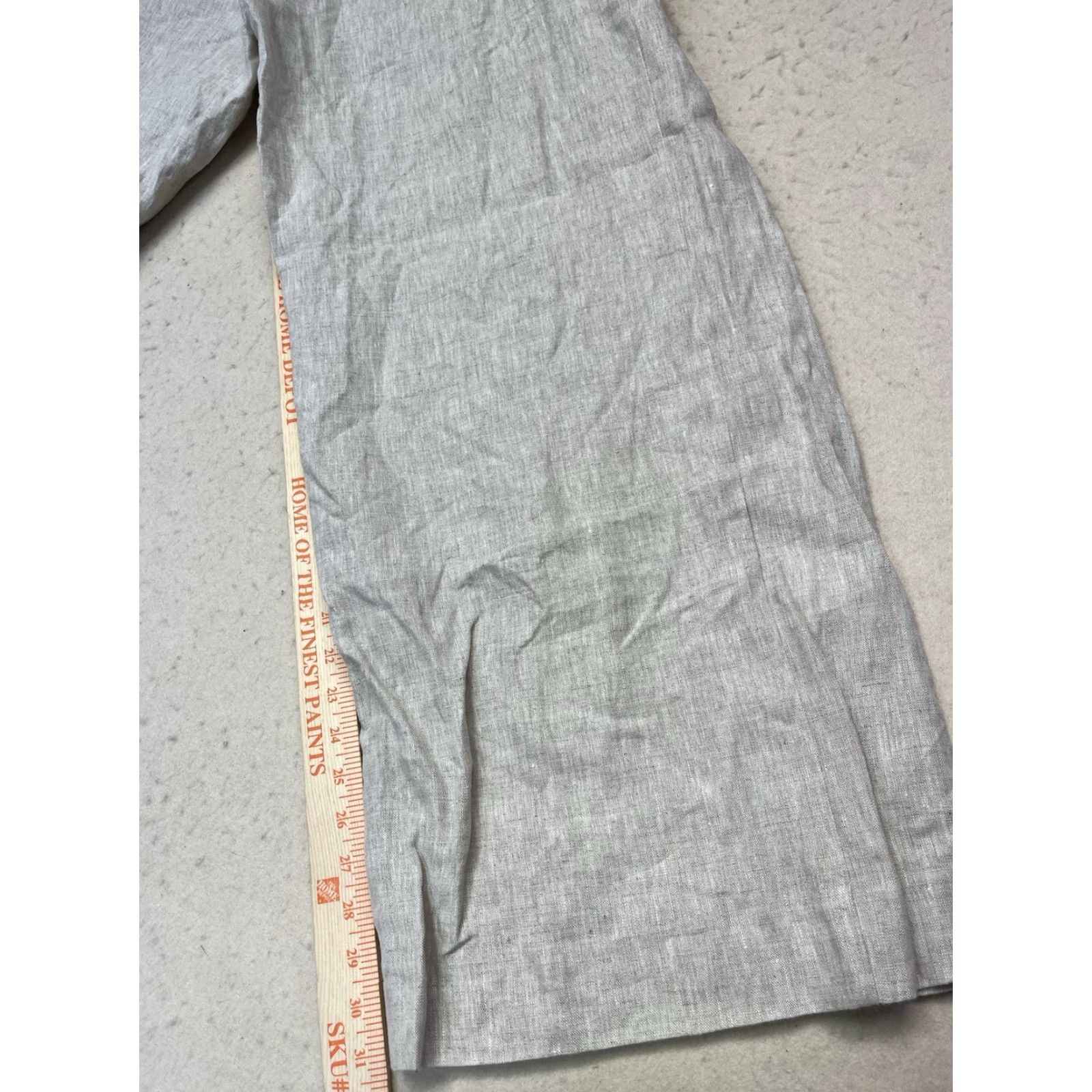 Reformation Reformation Womens Pants 12 Beige 100% Linen Wide-Leg Lightweight Casual Formal Travel Pockets Size 34" / US 12 / IT 48 - 5 Thumbnail