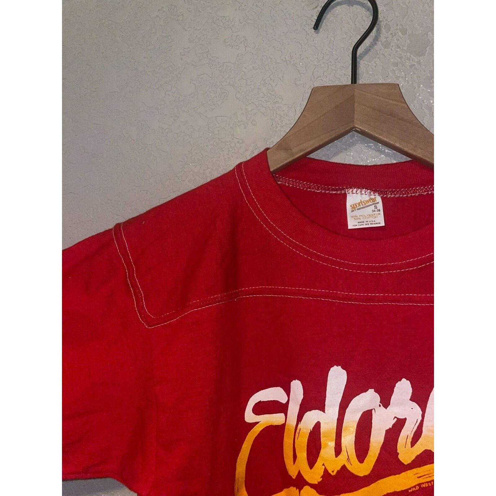 Vintage Vintage Eldora Shirt Ski Moutain Red Tee 80s VTG 1982 Small Size US S / EU 44-46 / 1 - 6 Thumbnail