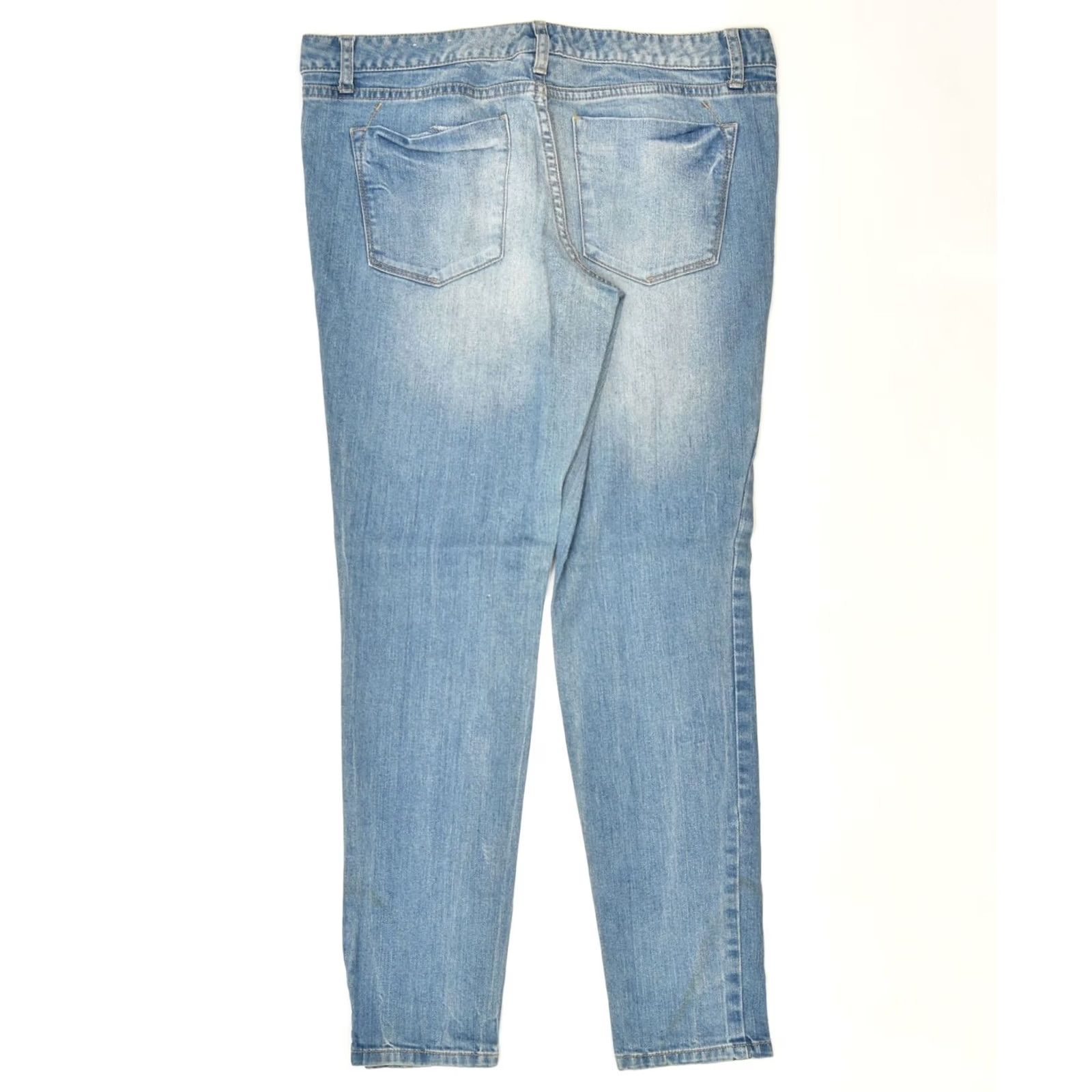 Mossimo MOSSIMO Womens Ankle Skinny Jeans Large Blue Cotton Classic W36 L30 US 10 Size 36" / US 14 / IT 50 - 2 Thumbnail