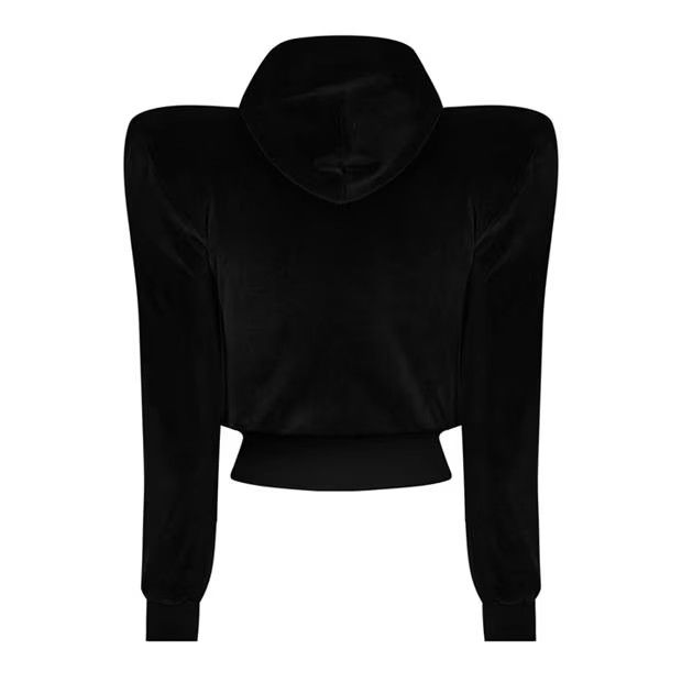Balenciaga o1g2r1mq0924 Round Shoulder Zip Up Hoodies in Black Size M / US 6-8 / IT 42-44 - 2 Thumbnail