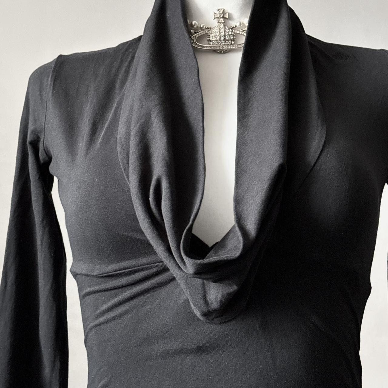 Vintage Stunning Avant - Garde draped top/ blouse Size S / US 4 / IT 40 - 4 Thumbnail