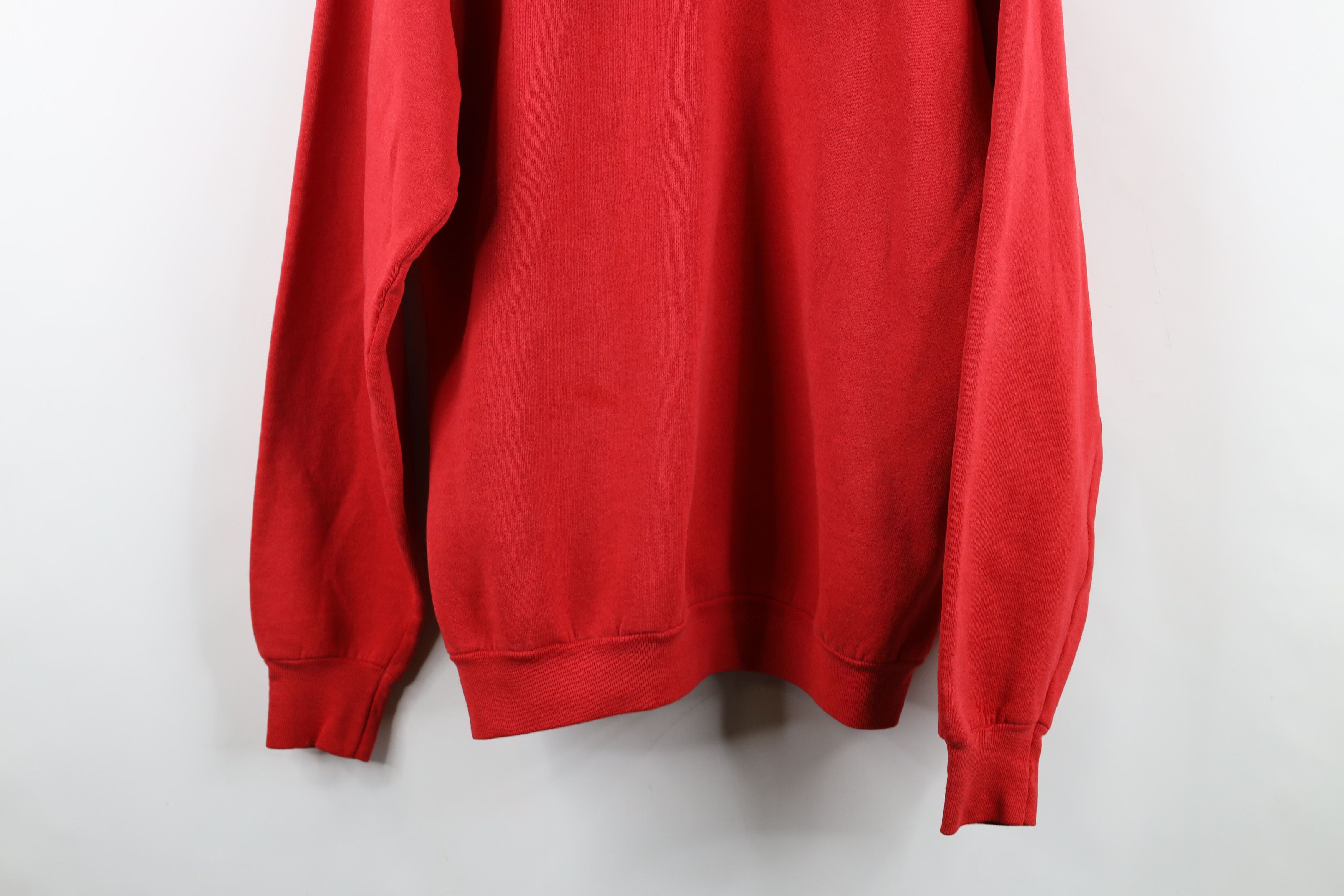 Vintage Vintage 90s Bass Fishing Michigan Hoodie Sweatshirt Red USA Size US XL / EU 56 / 4 - 14 Thumbnail