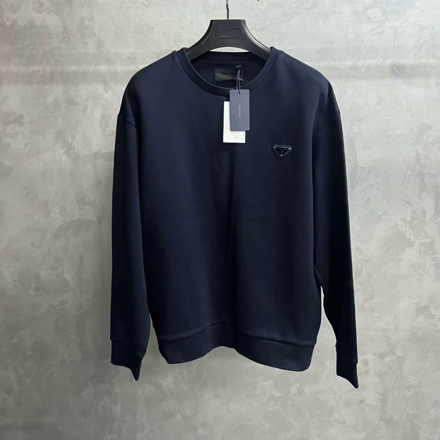 Prada Prada Blue Cotton Crewneck Sweatshirt Size US XXS / EU 40 - 1 Thumbnail