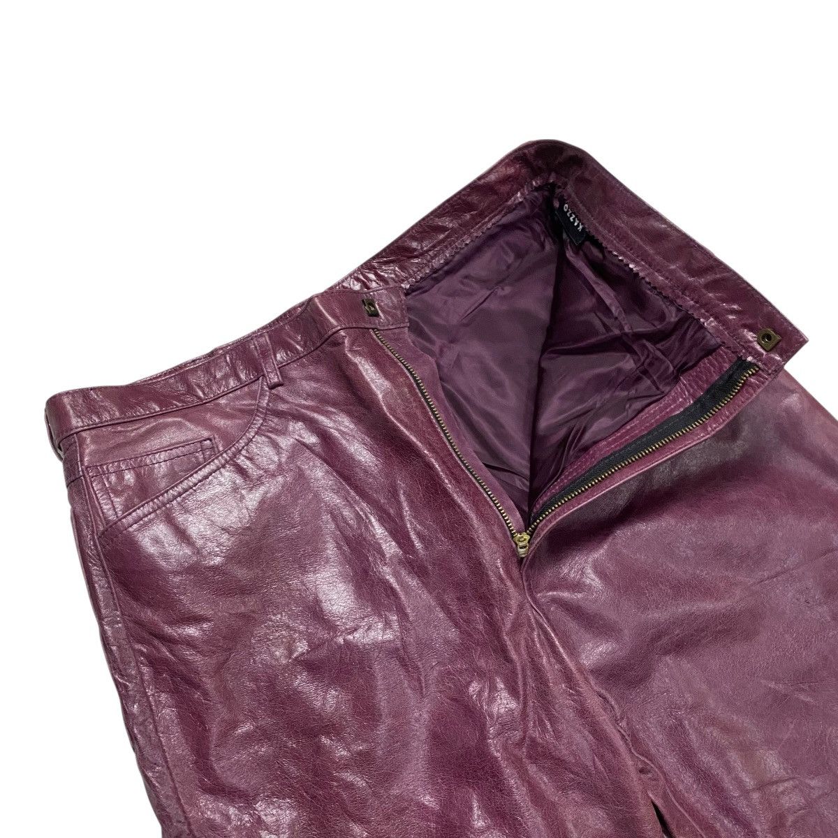 Genuine Leather Kazzo faux straight leather pant Size US 34 / EU 50 - 7 Thumbnail