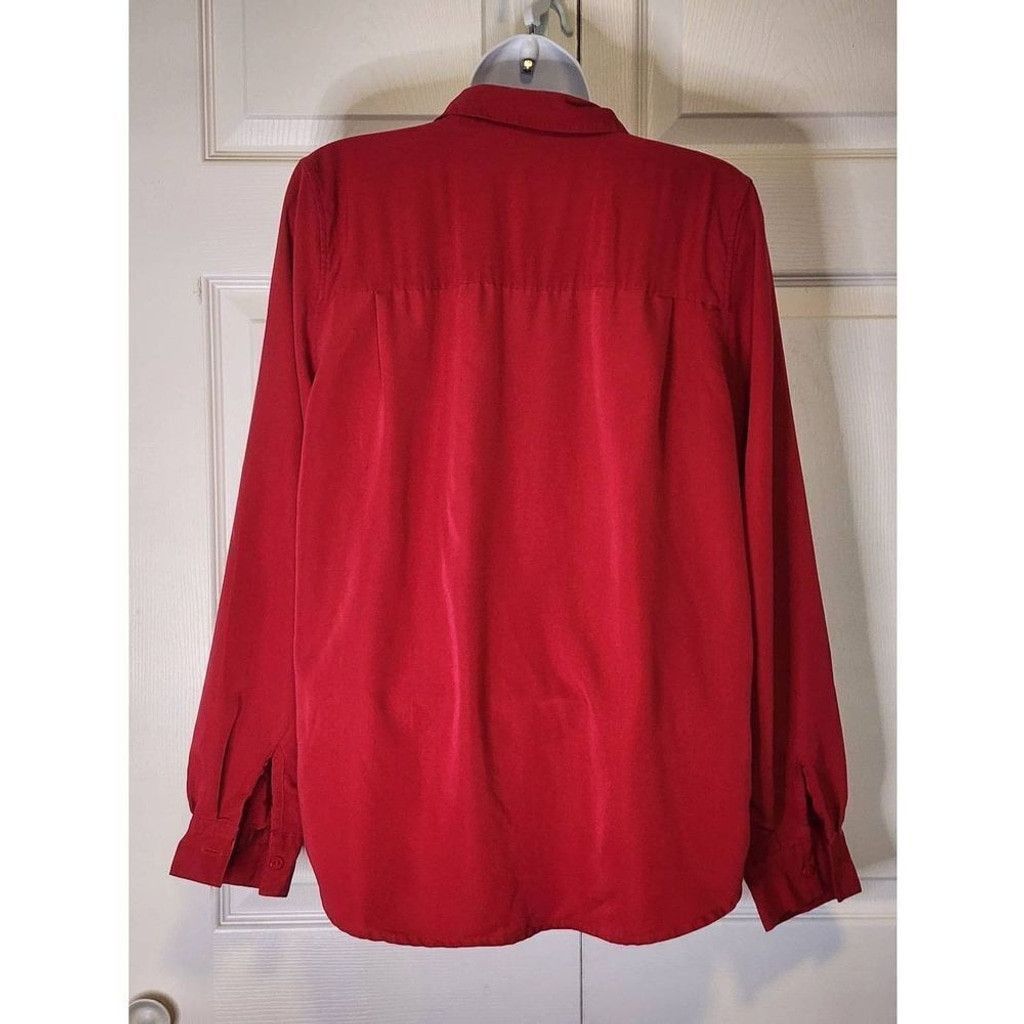 Other Christopher & Banks Red Blouse Size L / US 10 / IT 46 - 5 Thumbnail