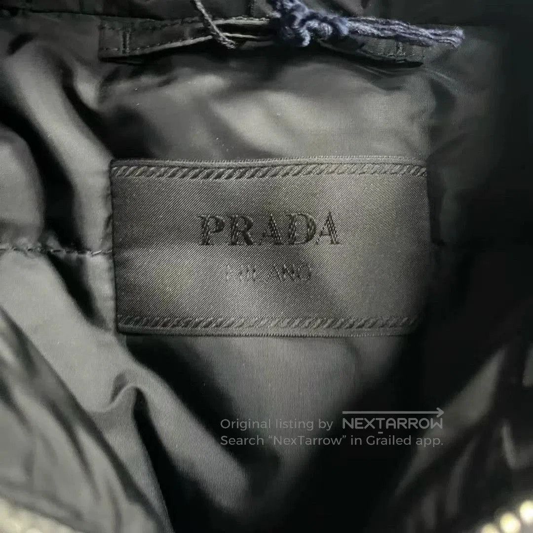 Prada prada gray logo zip-up hooded jacket. Size US L / EU 52-54 / 3 - 3 Thumbnail