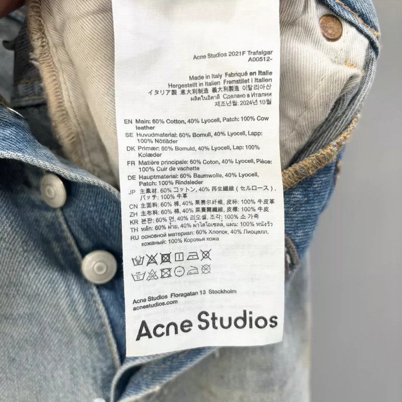 Acne Studios acne studios Blue ink-wash jeans 2504-Nextarrow Size US 32 / EU 48 - 6 Thumbnail