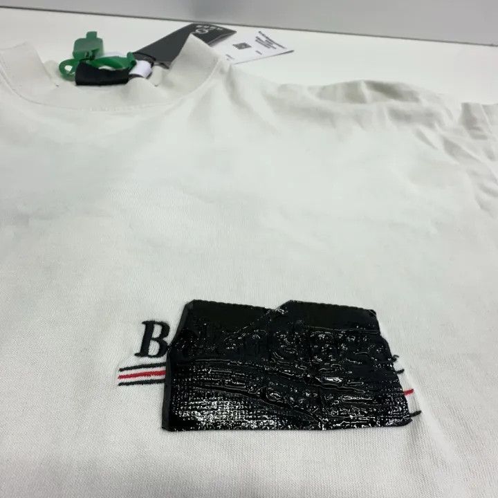 Balenciaga Balenciaga Balenciaga Logo Embroidered Short Sleeve TShirt Size US M / EU 48-50 / 2 - 8 Thumbnail