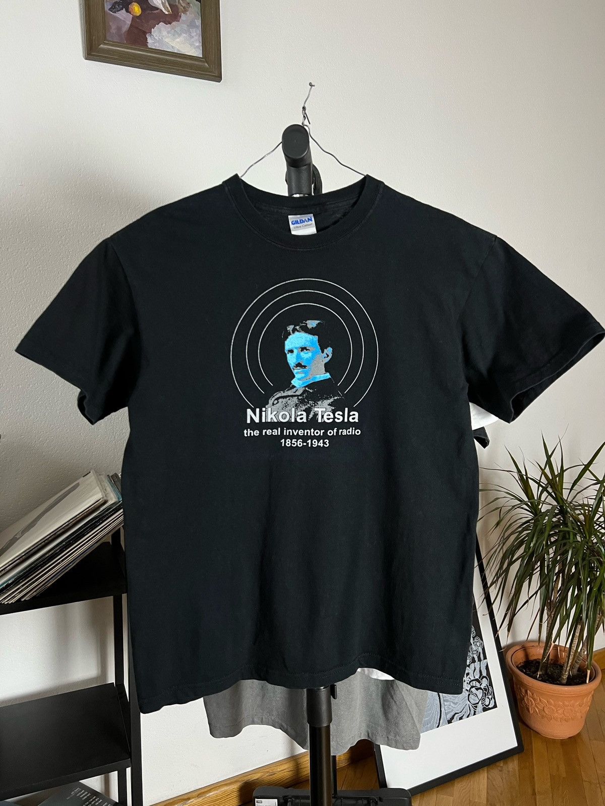 Vintage Vintage Essential Nikola Tesla Science Graphic Tee Size US M / EU 48-50 / 2 - 1 Thumbnail