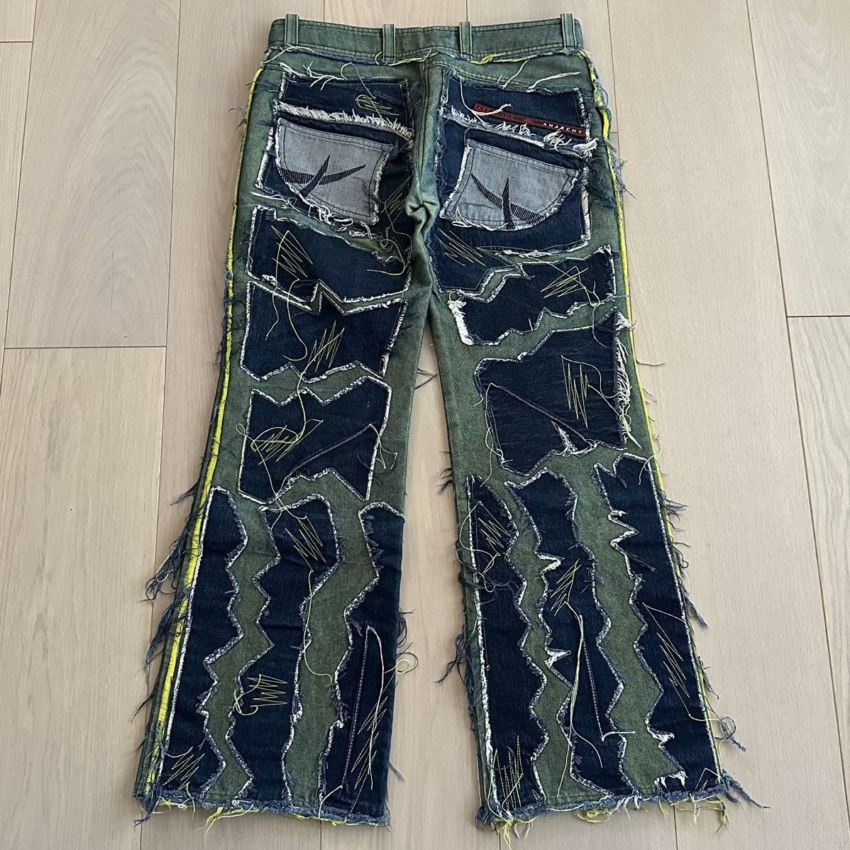Other Arkadius Anarchy Jeans SS2004 Ripped Patchwork Jeans Size 32" / US 10 / IT 46 - 3 Thumbnail