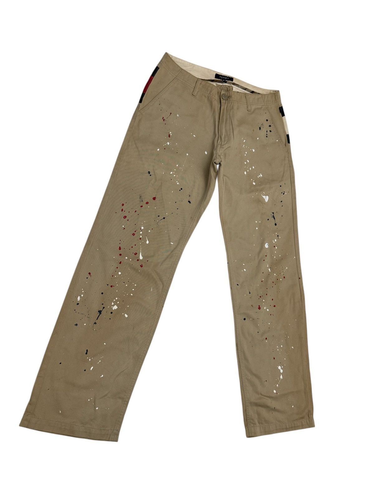 Tommy Hilfiger “Dress Smart, Waste Less” Tommy Utility Paint Splatter Style Size US 33 - 2 Thumbnail
