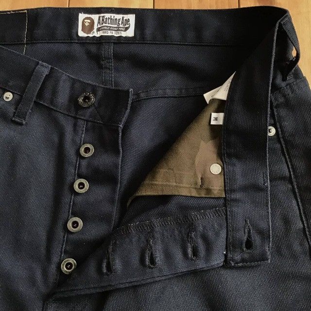 Bape BAPE Milo Embroidered Shorts Navy a bathing ape NIGO ★size M Size US 32 / EU 48 - 6 Thumbnail