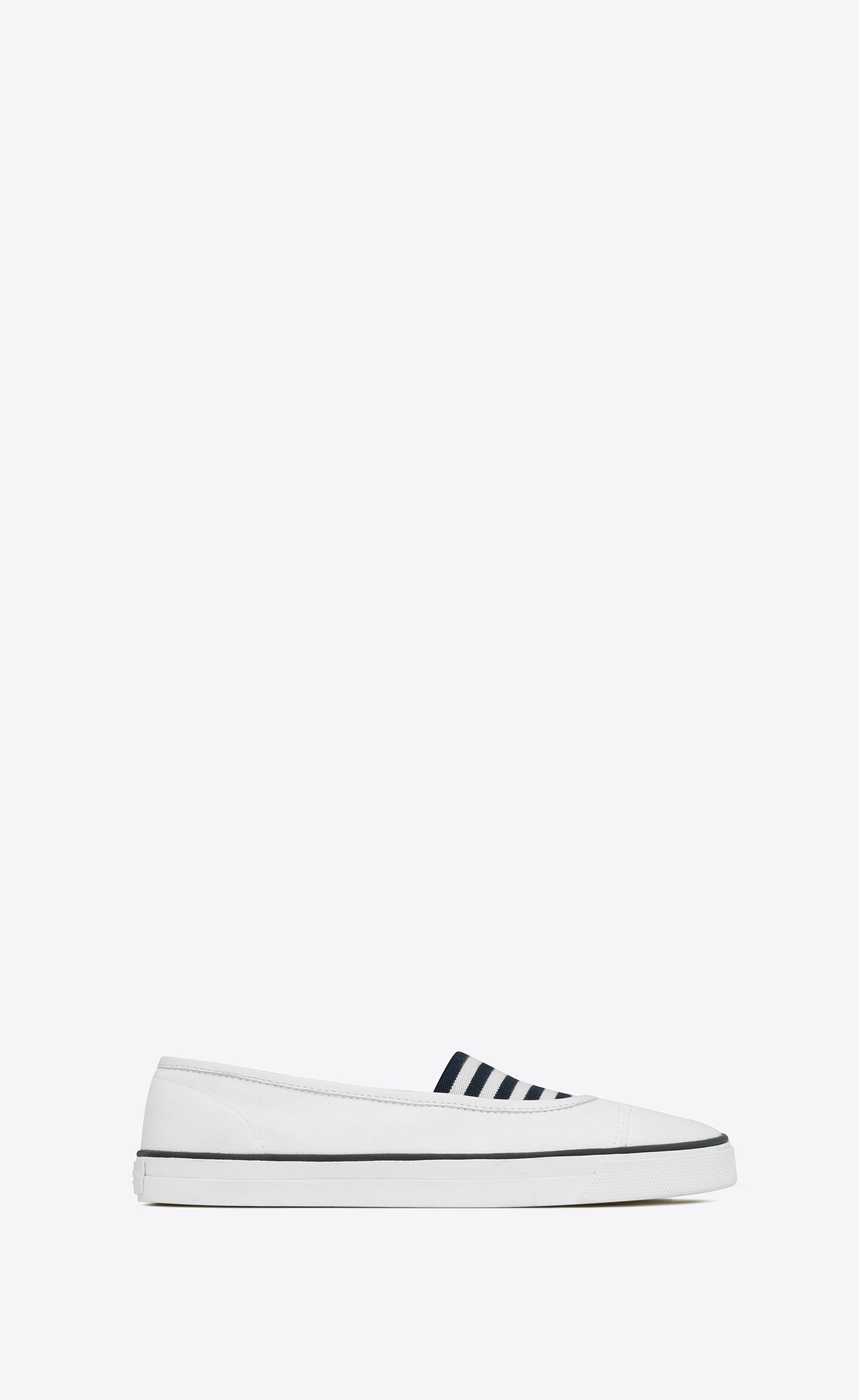 Saint Laurent Paris o1s1wg111224 Kenny Sneakers Canvas Leather in White/Black Size US 11 / IT 41 - 1 Thumbnail