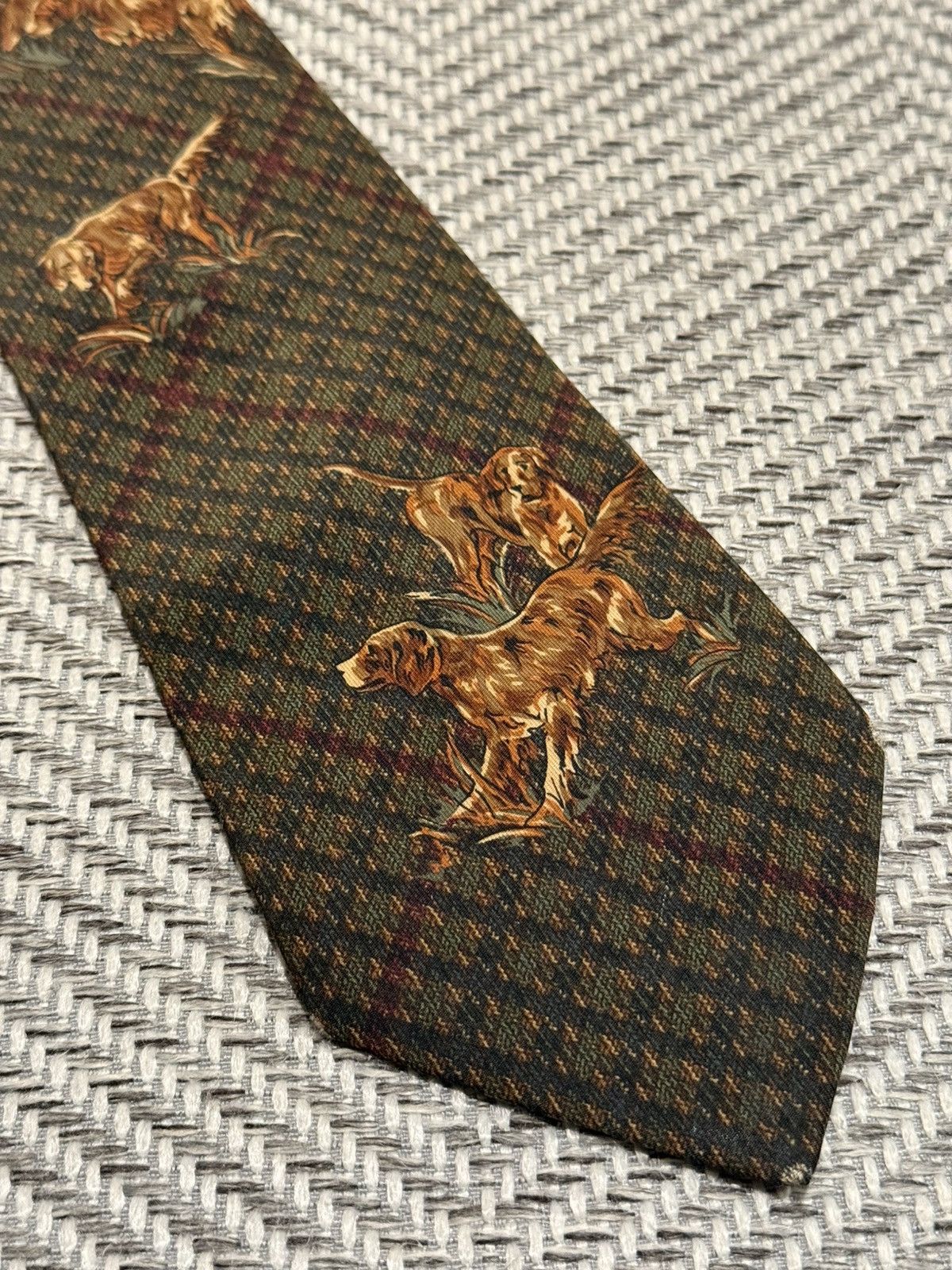 Ralph Lauren Ralph Lauren Hunting Dog Pattern Tie Size ONE SIZE - 3 Thumbnail