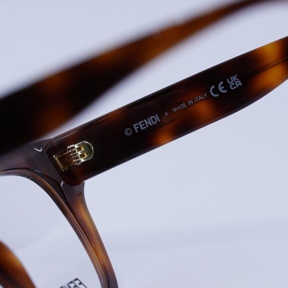 Fendi 🕶️ New Fendi FE50086I 053 Eyeglasses - Shiny Havana Frame Size ONE SIZE - 7 Thumbnail