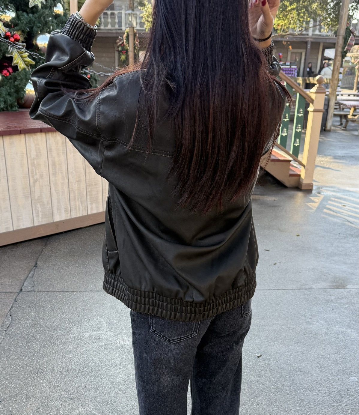 Other Dark Brown Leather Jacket Size S / US 4 / IT 40 - 3 Thumbnail