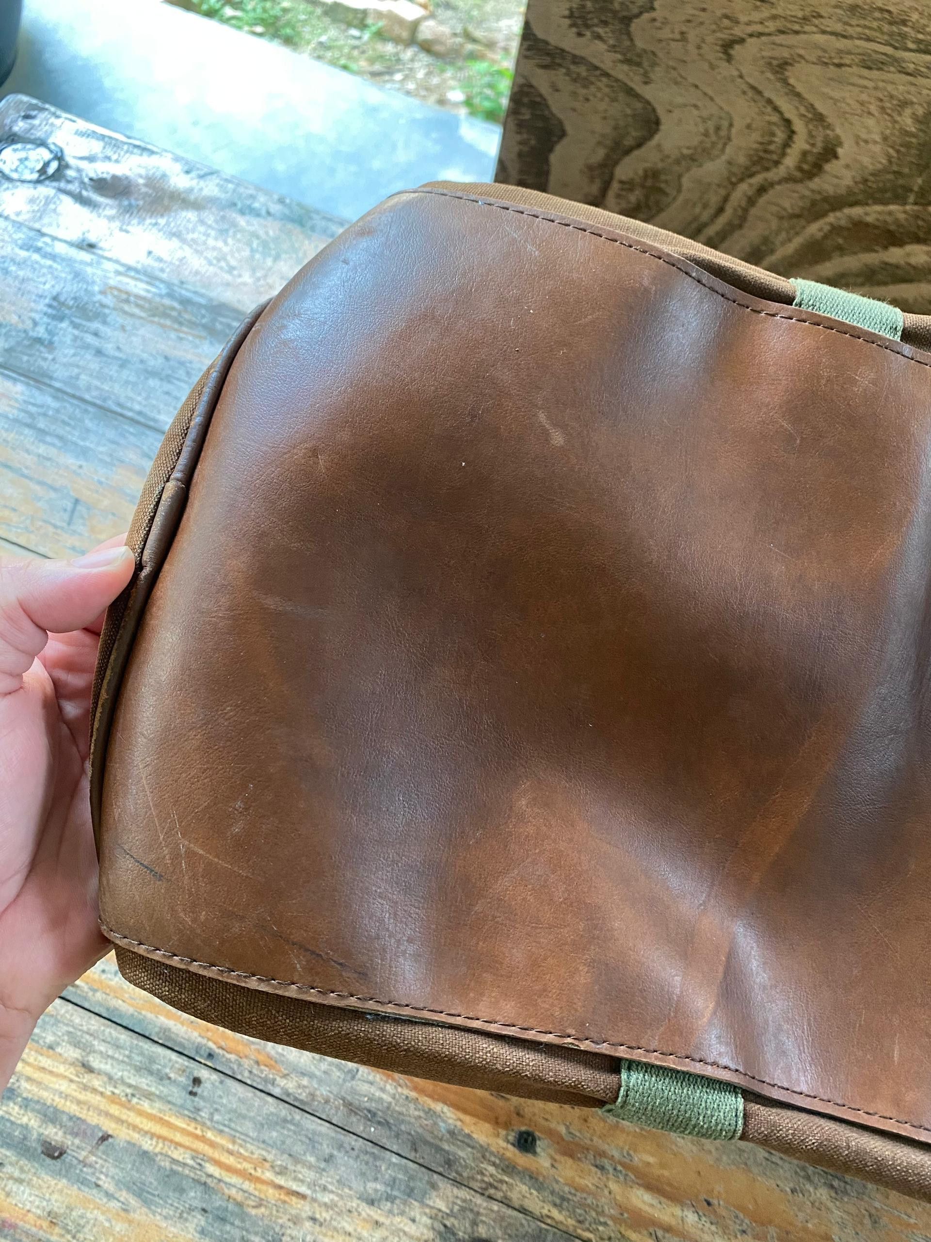 L.L. Bean 🔥1970s L.L.BEAN Zipper Duffel Bag V Dark Brown Size ONE SIZE - 8 Thumbnail
