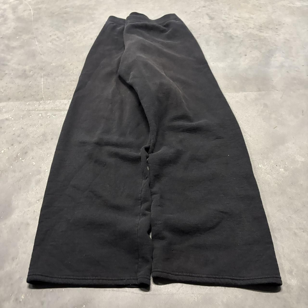 Japanese Brand × Vintage Crazy Vintage Y2K/2000s Black Essential Sweatpants! Size US 32 / EU 48 - 3 Thumbnail