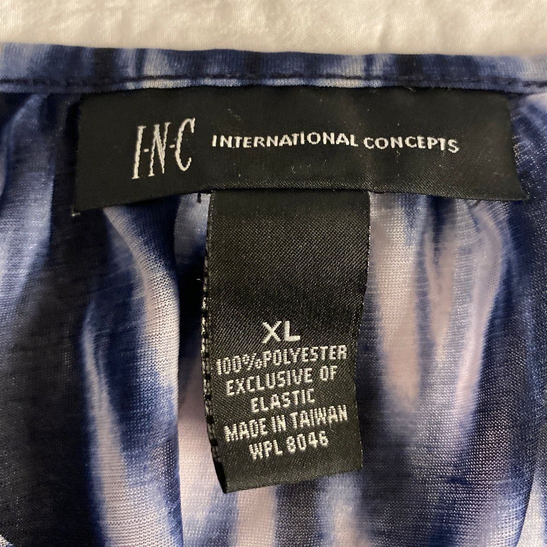 Other Boho Chic Navy Ikat Peplum Blouse INC XL Size XL / US 12-14 / IT 48-50 - 3 Thumbnail