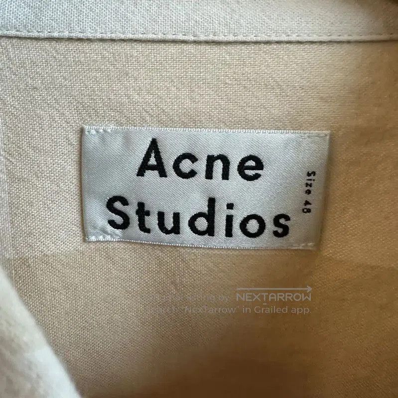 Acne Studios Acne Studios Summer Beige Cotton Shirt. Size US L / EU 52-54 / 3 - 4 Thumbnail