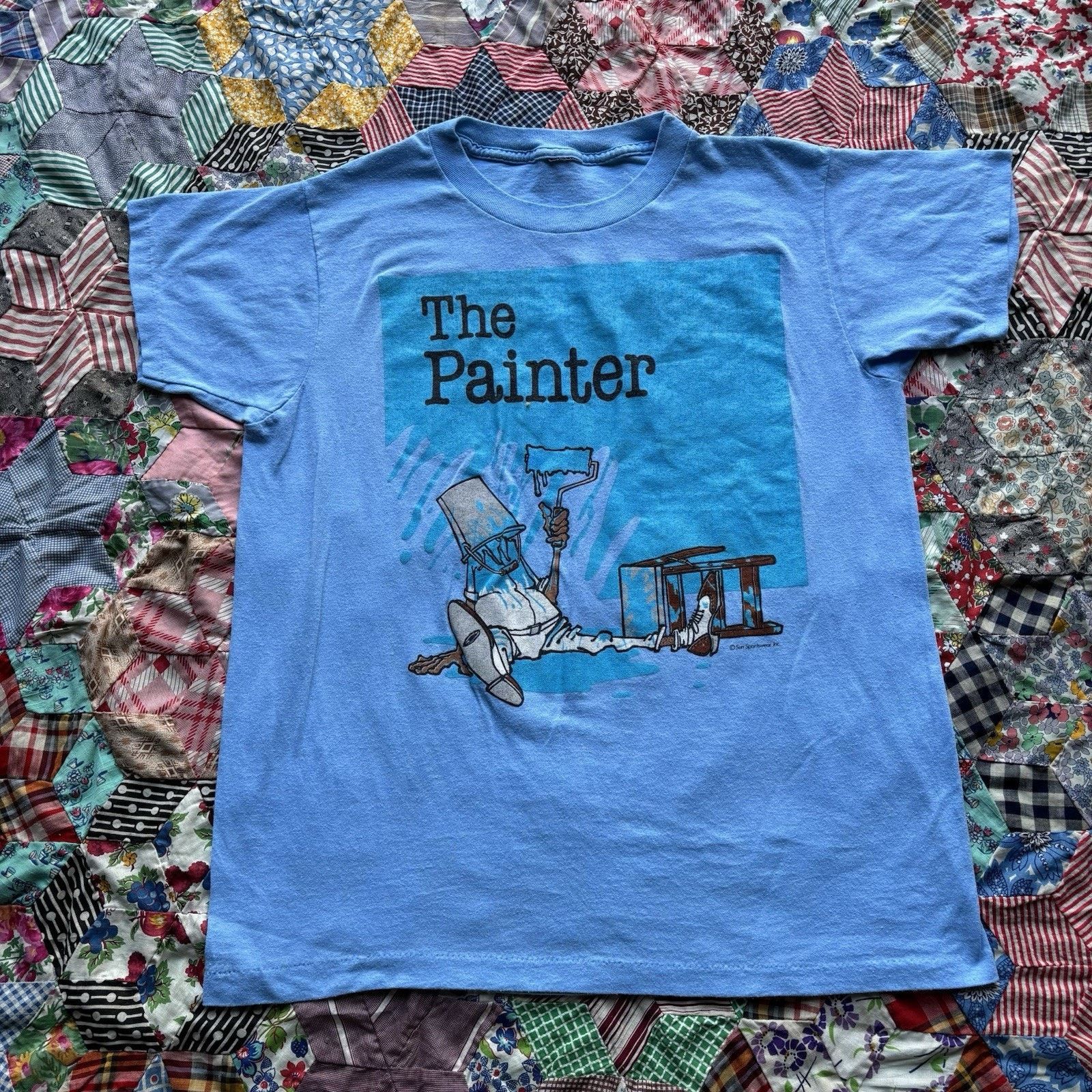 Vintage Vintage 1980s “The Painter” Cartoon Tee Size US M / EU 48-50 / 2 - 1 Thumbnail