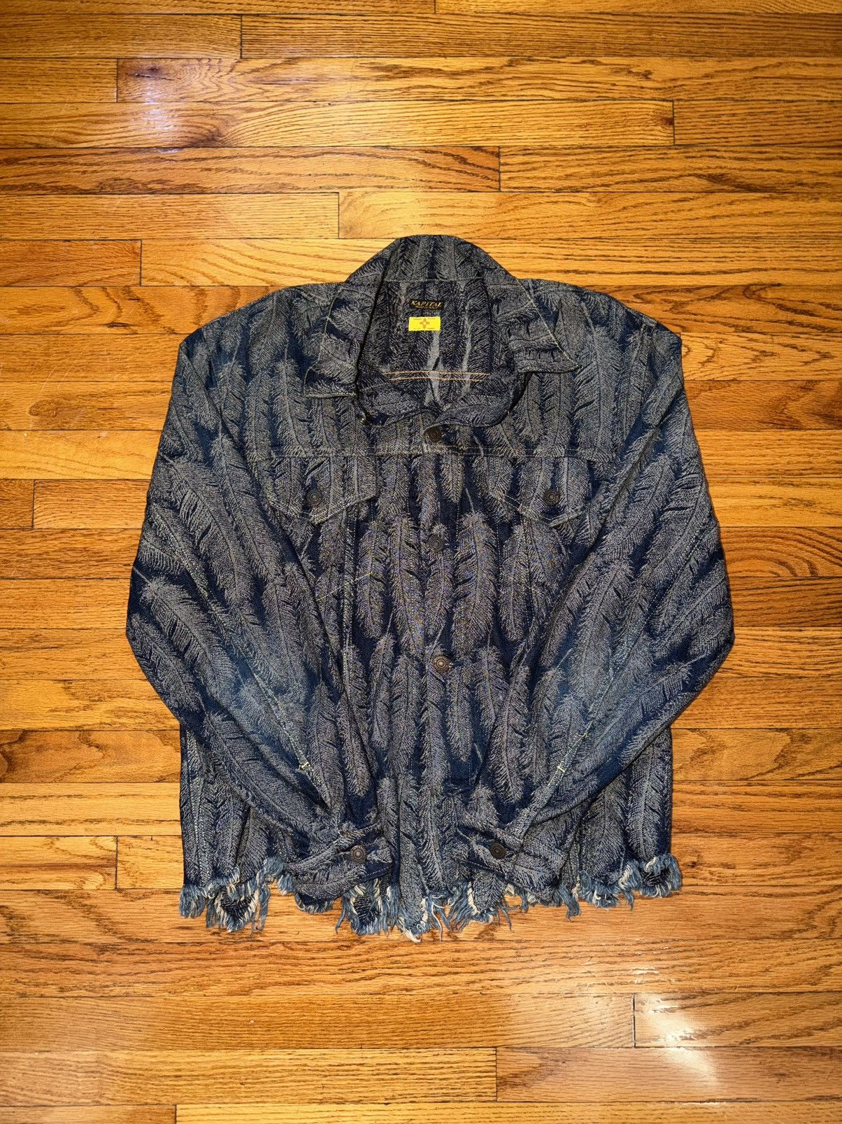 Kapital KAPITAL - Men’s 12oz MAGPIE Denim 3rd Jacket Dark Indigo Size US S / EU 44-46 / 1 - 1 Preview