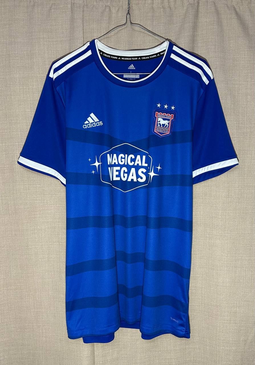 Adidas Ipswish Town 2019 - 2020 Home Football Shirt jersey Adidas Size US L / EU 52-54 / 3 - 1 Thumbnail