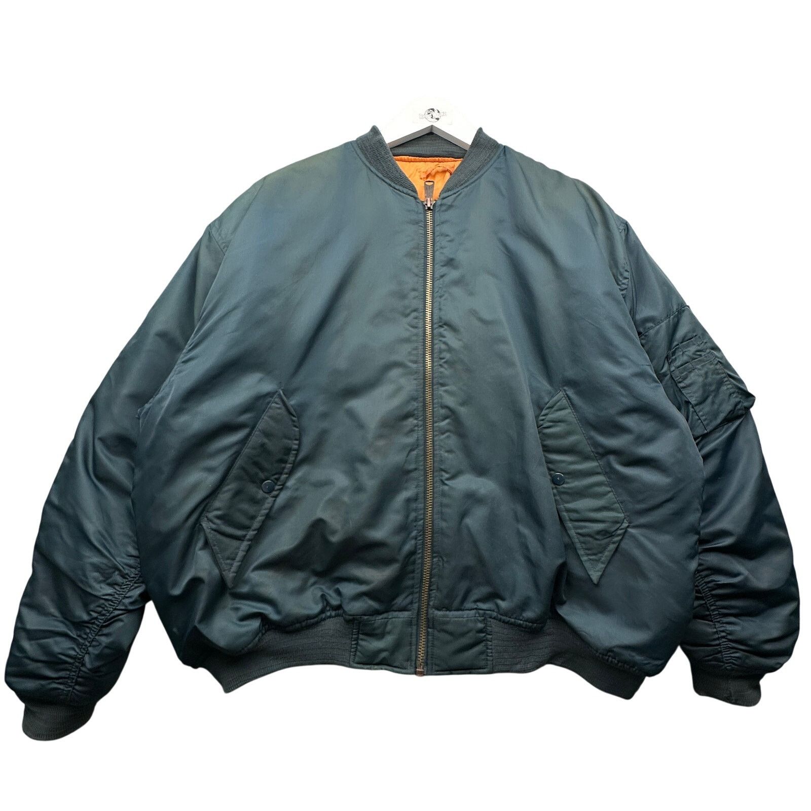 Other Vintage MA-1 Flyers Intermediate Flight Bomber Jacket Large Size US L / EU 52-54 / 3 - 1 Thumbnail