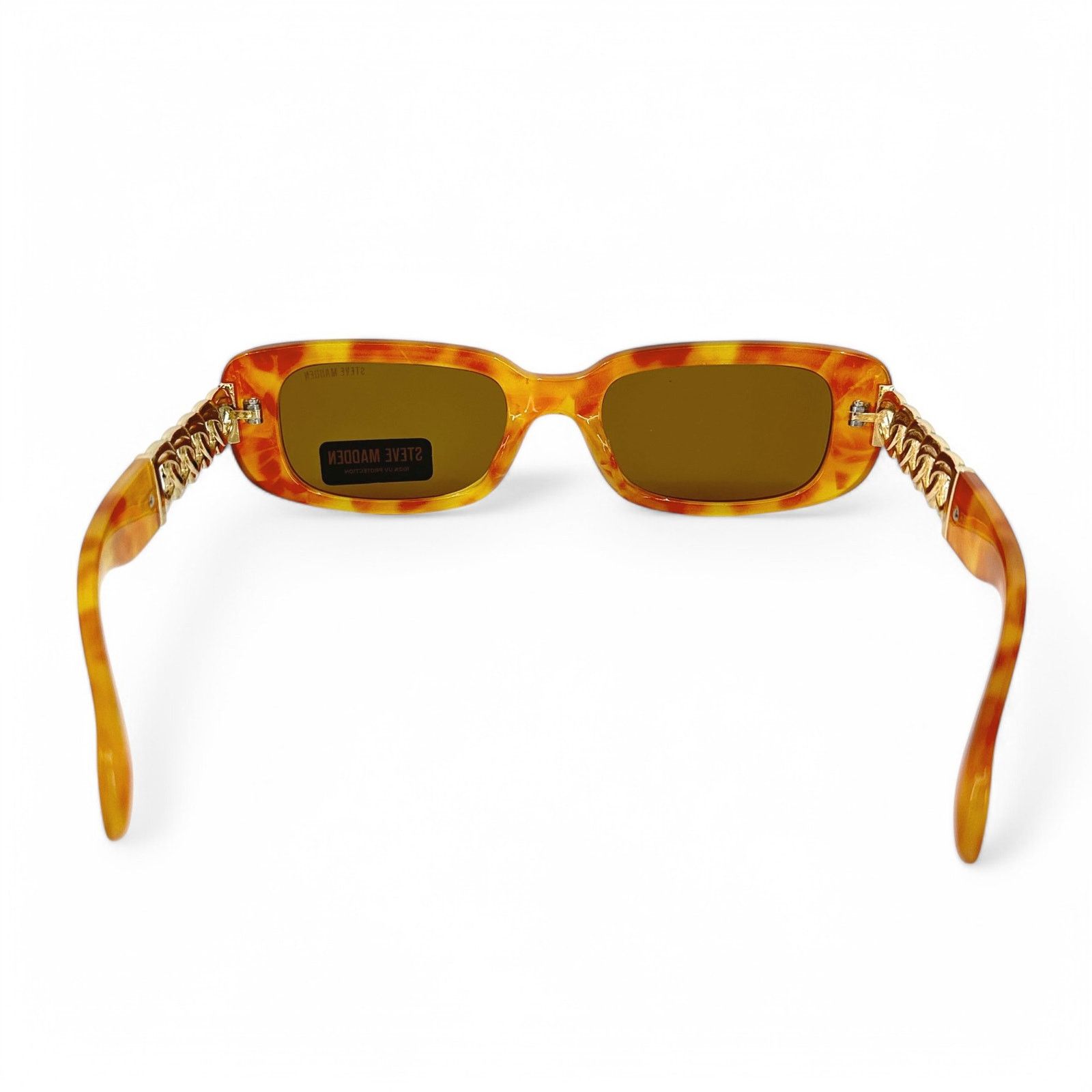 Steve Madden Steve Madden Sunglasses Felicia Orange Tortoise Rectangular Size ONE SIZE - 6 Thumbnail