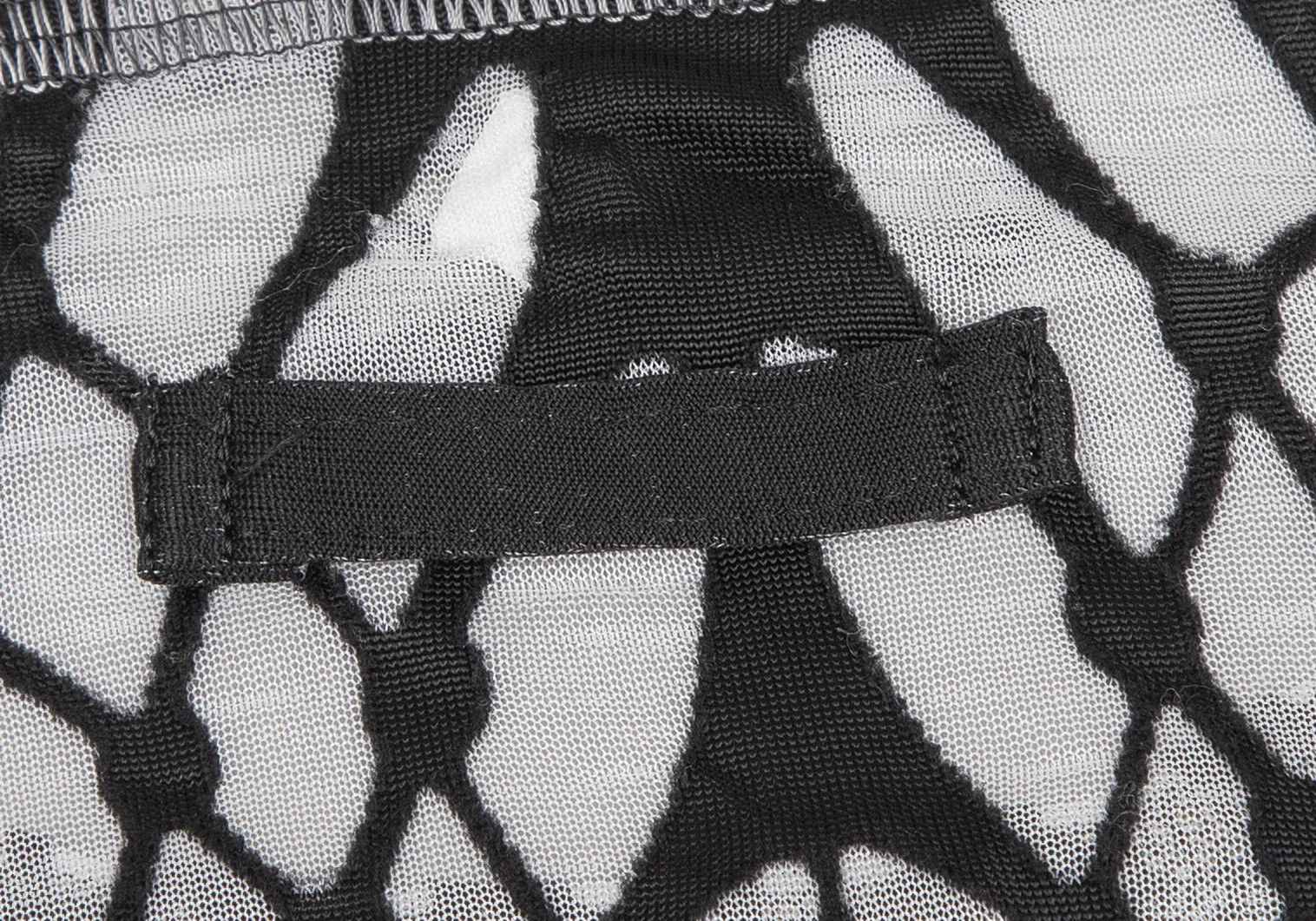 Jean Paul Gaultier Sheer Opalescent Tank Top in Black and White, Size 48 Size US M / EU 48-50 / 2 - 12 Thumbnail