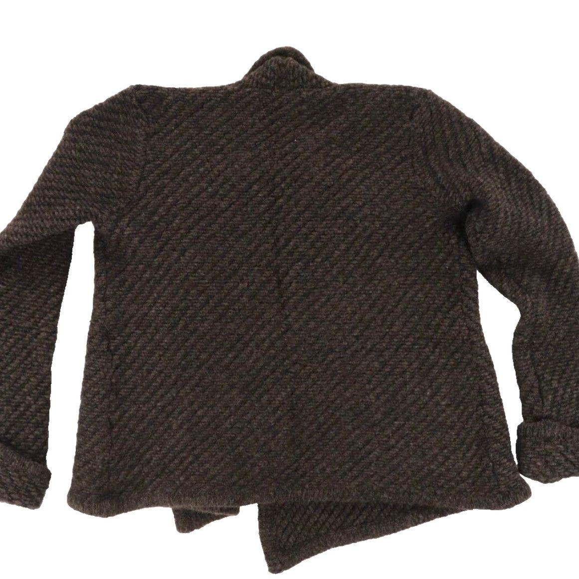 Eileen Fisher Eileen Fisher Open Front Wool Cardigan Sweatshirt Brown Women's PM Shirt Size M / US 6-8 / IT 42-44 - 5 Thumbnail