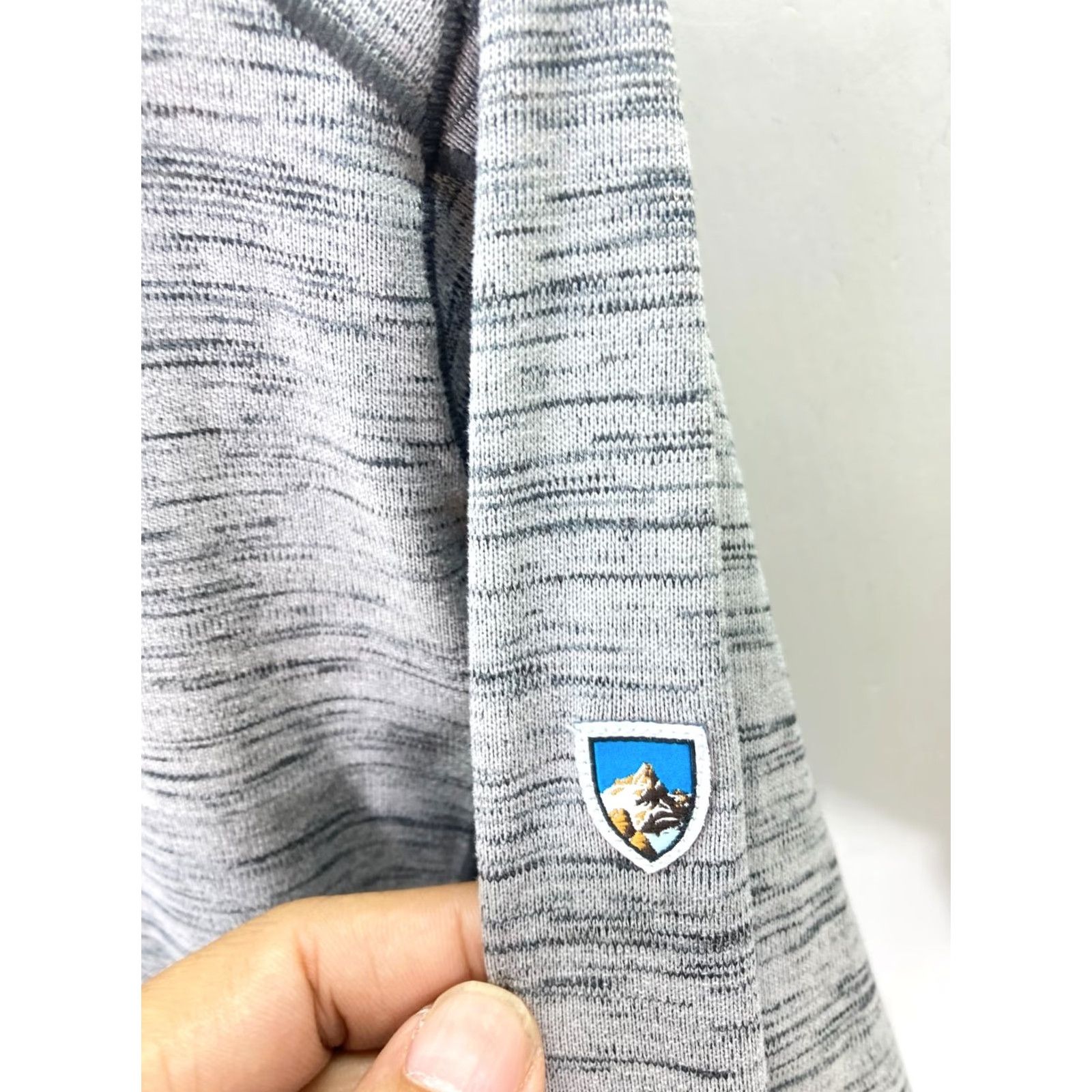 Logo 7 Kuhl Alloy Pullover Sweater Mens S Heather Gray 1/4 Zip Knit Long Sleeve Mock Neck Logo Size US S / EU 44-46 / 1 - 6 Thumbnail
