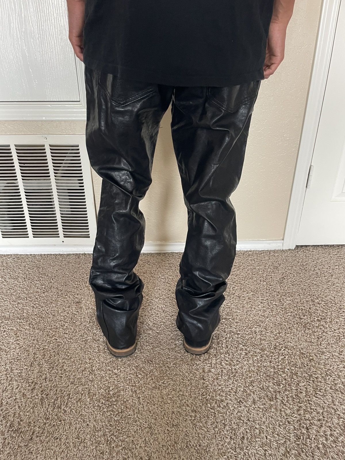 MNML Faux Leather jeans Size US 30 / EU 46 - 3 Thumbnail