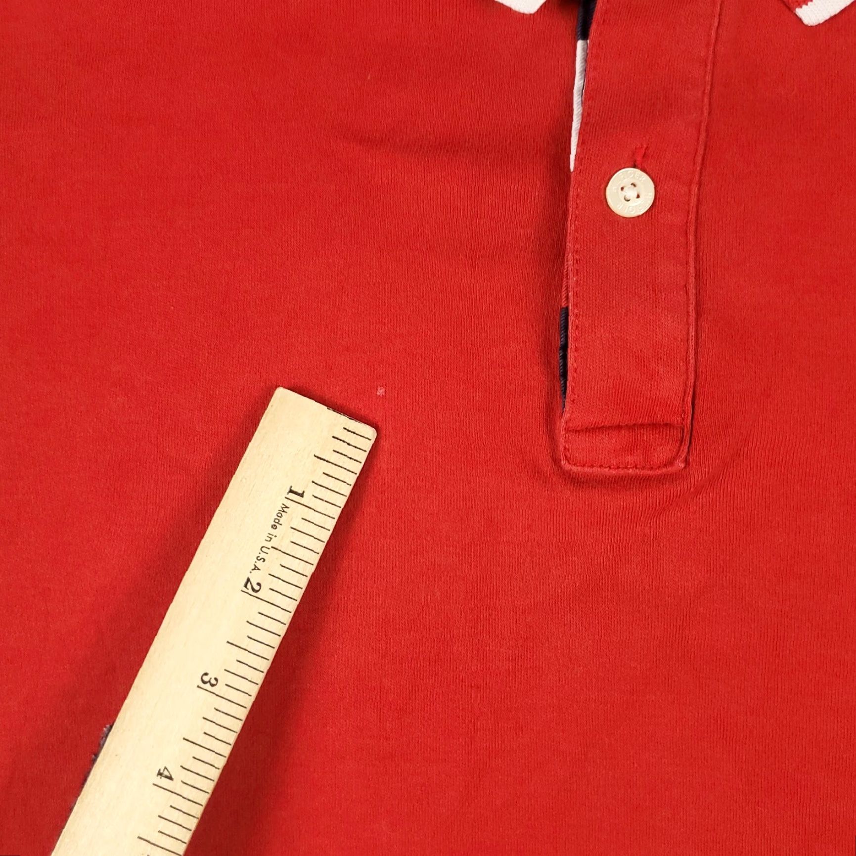 Tommy Hilfiger Tommy Hilfiger Polo Shirt Mens XL Red Casual Short Sleeve Adult Size US XL / EU 56 / 4 - 3 Thumbnail