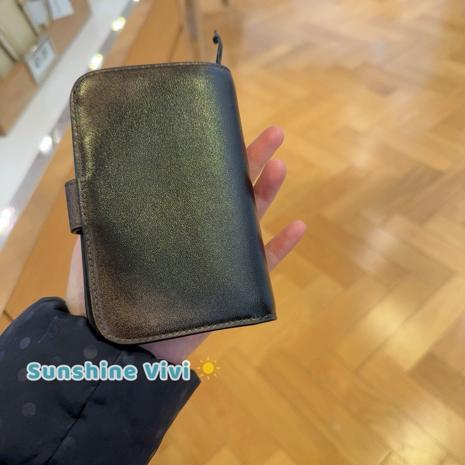 Coach NWT Coach Tabby Wallet Loved Leather CBF57 Black Brown Size ONE SIZE - 3 Thumbnail