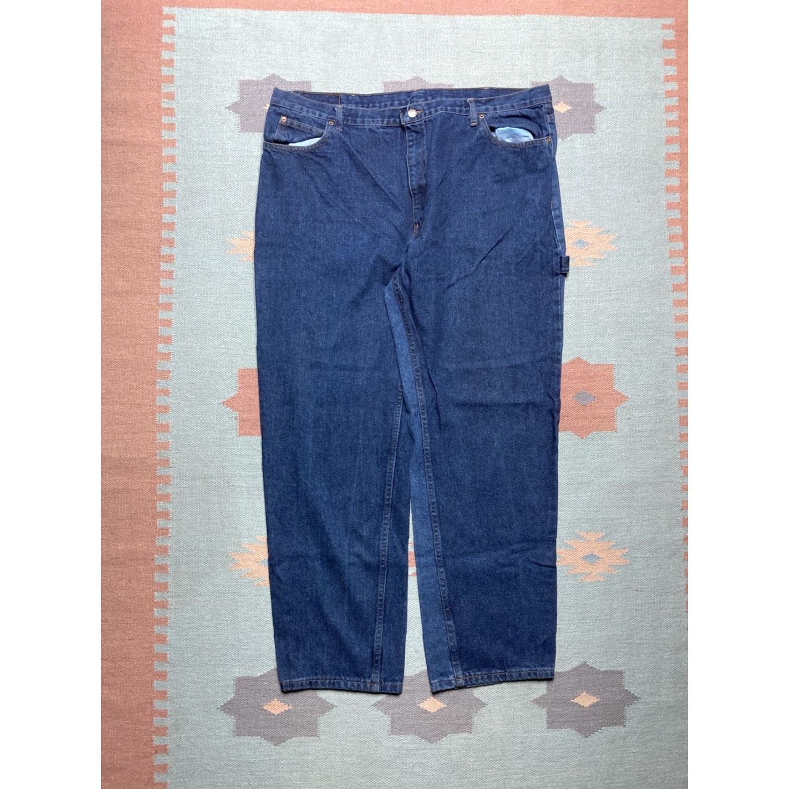 Vintage VINTAGE Bullseye Jeans Men 44x32 Hip Hop Wide-Leg Carpenter Baggy 90s 2000s Jeans Size US 44 / EU 60 - 4 Thumbnail