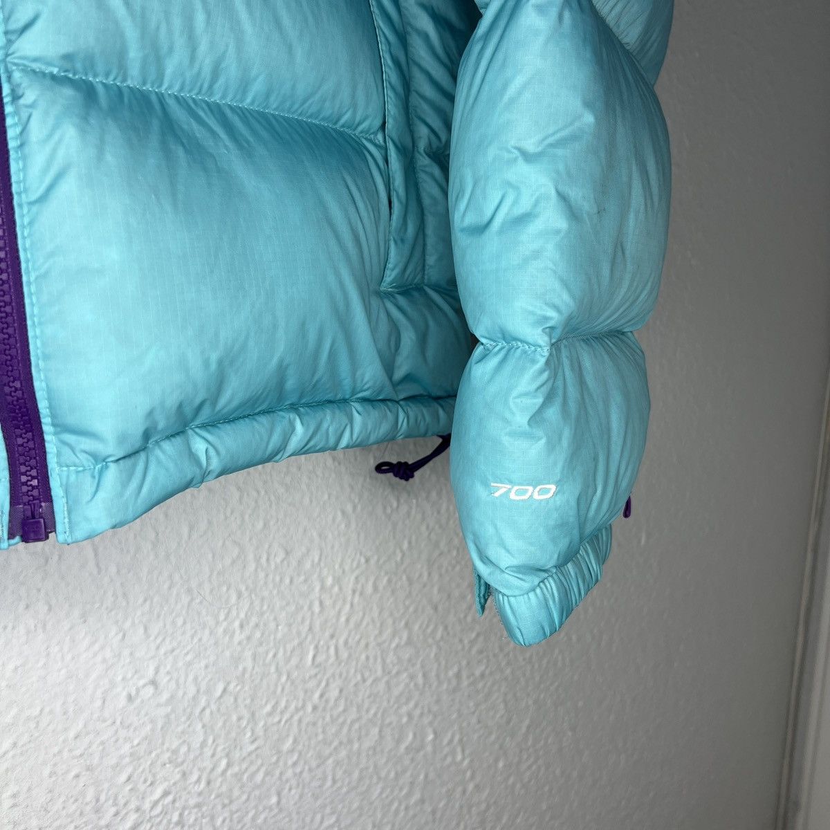 The North Face The North Face Nuptse 700 Turqoise Blue Purple Logo Puffer Size US S / EU 44-46 / 1 - 5 Thumbnail