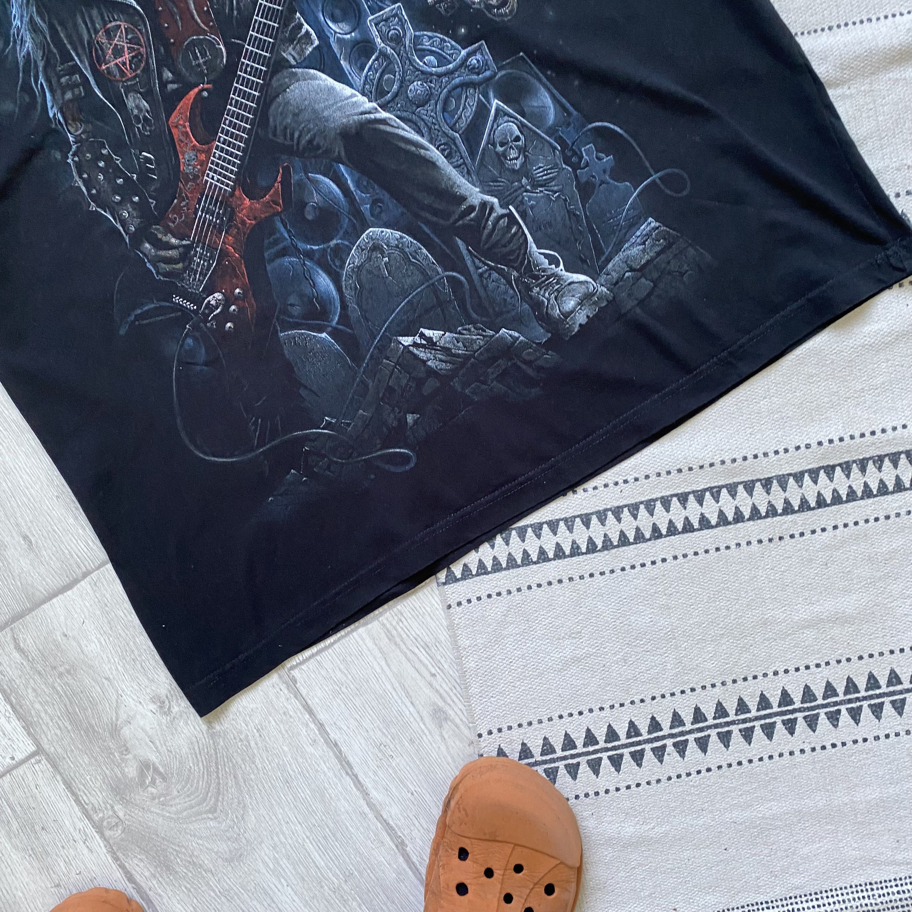 Band Tees ☠️ Vintage Skull Rock tee skeleton horror heavymetall Harley Size US XXL / EU 58 / 5 - 4 Thumbnail