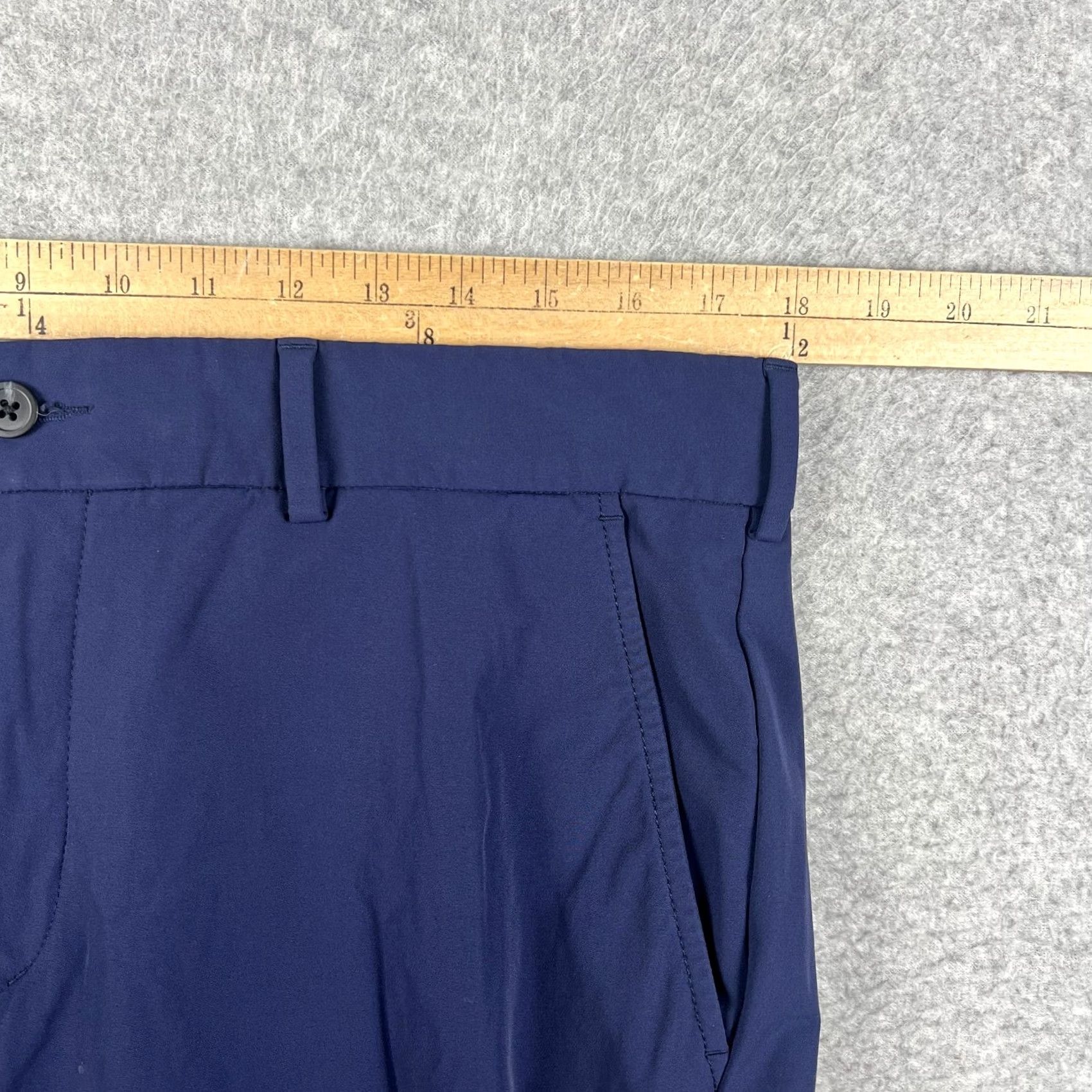 KJUS KJUS Ike 3xDry Pants Slim Fit Stretch Performance Mens 36x33 Blue Golf Size US 36 / EU 52 - 5 Thumbnail