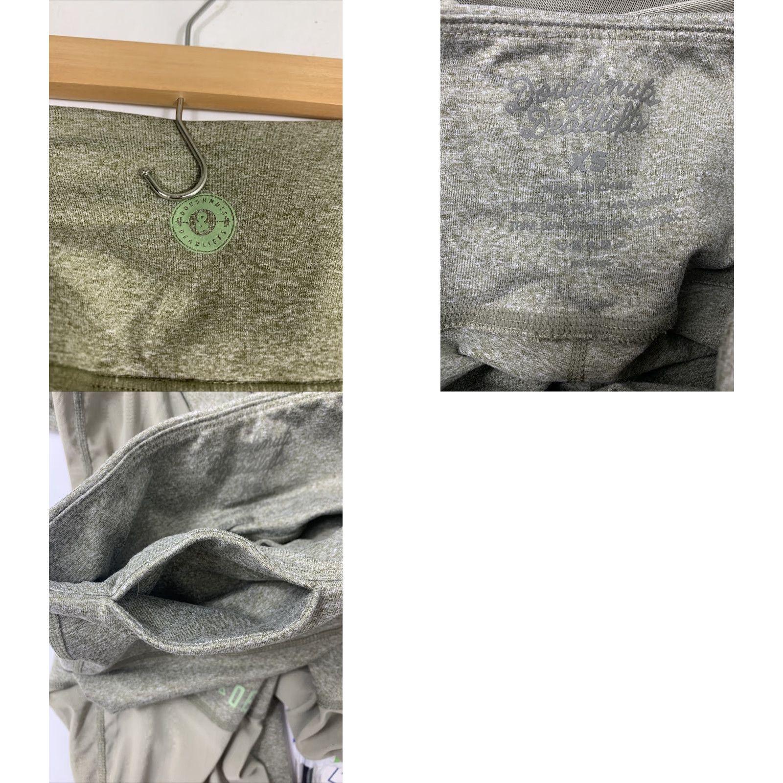 Vintage **Doughnuts And Deadlifts XS Green Leggings Breathable** User: Doughnuts And Deadlifts XS Green Leggings Breathable Size 26" / US 2 / IT 38 - 8 Thumbnail